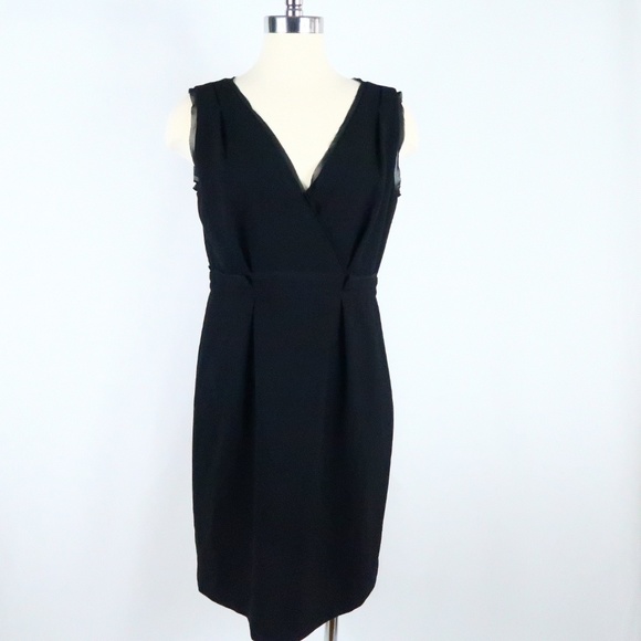 🛑Ann Taylor LOFT Black Midi Dress - Picture 1 of 8